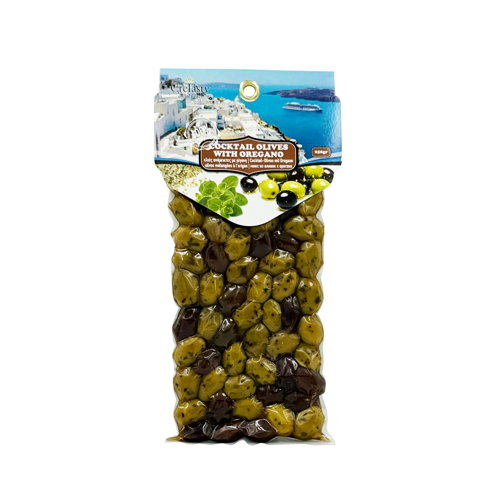 Ελιές Cocktail Ρίγανη CreTasty 250γ. – Ελληνικό Προϊόν