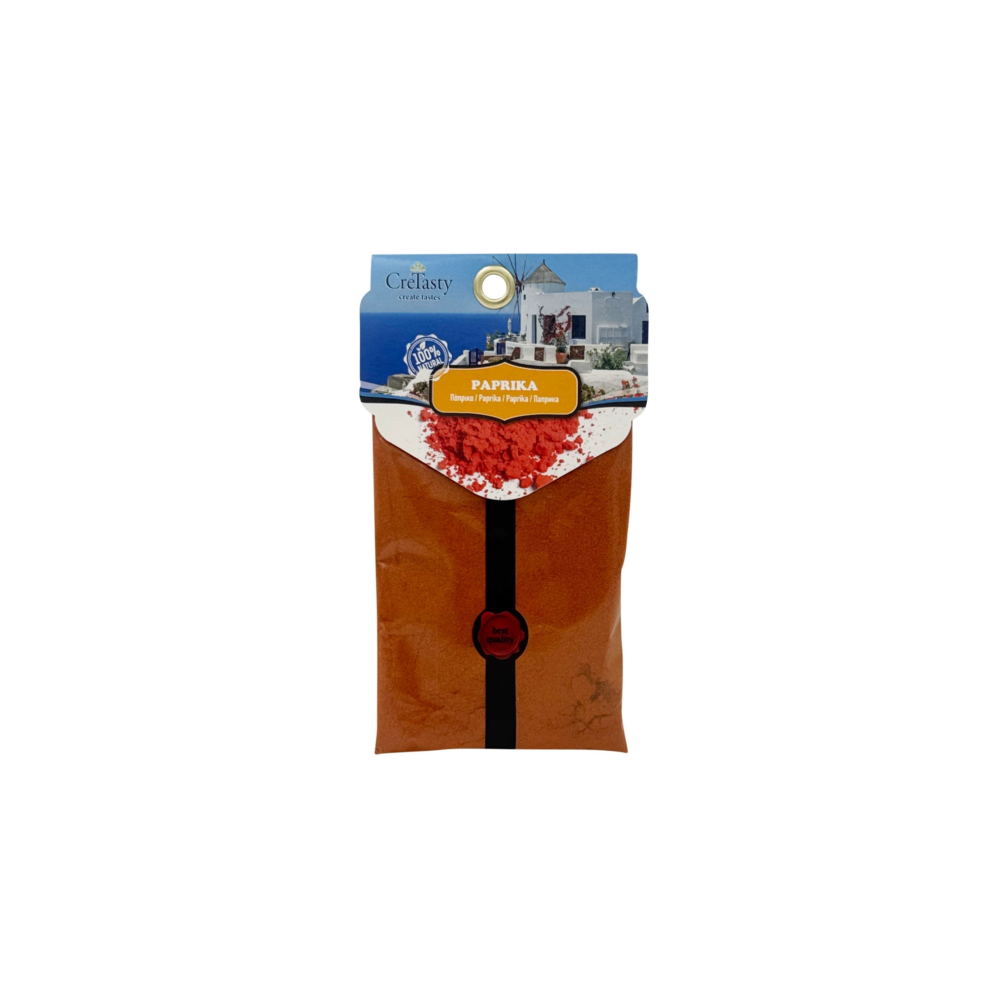 Πάπρικα CreTasty 50γ γλυκιά και αρωματική, σε μικρή συσκευασία για ράφι