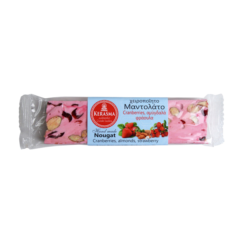 Μαντολάτο Αμύγδαλο - Φράουλα - Cranberries KERASMA 70g