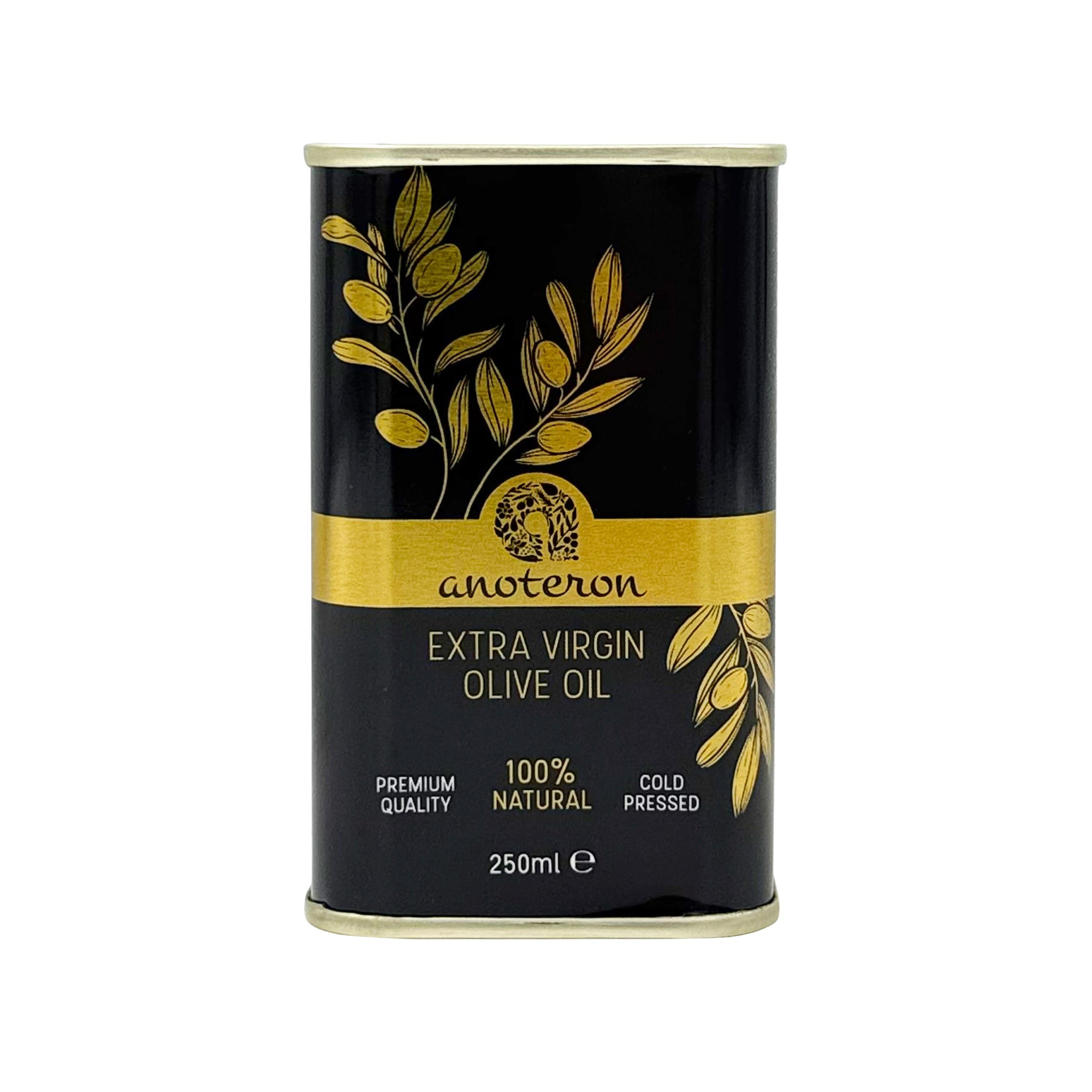 Έξτρα παρθένο ελαιόλαδο TIN Anoteron 250ml – πρακτικό μέγεθος για κατανάλωση ή δώρο  