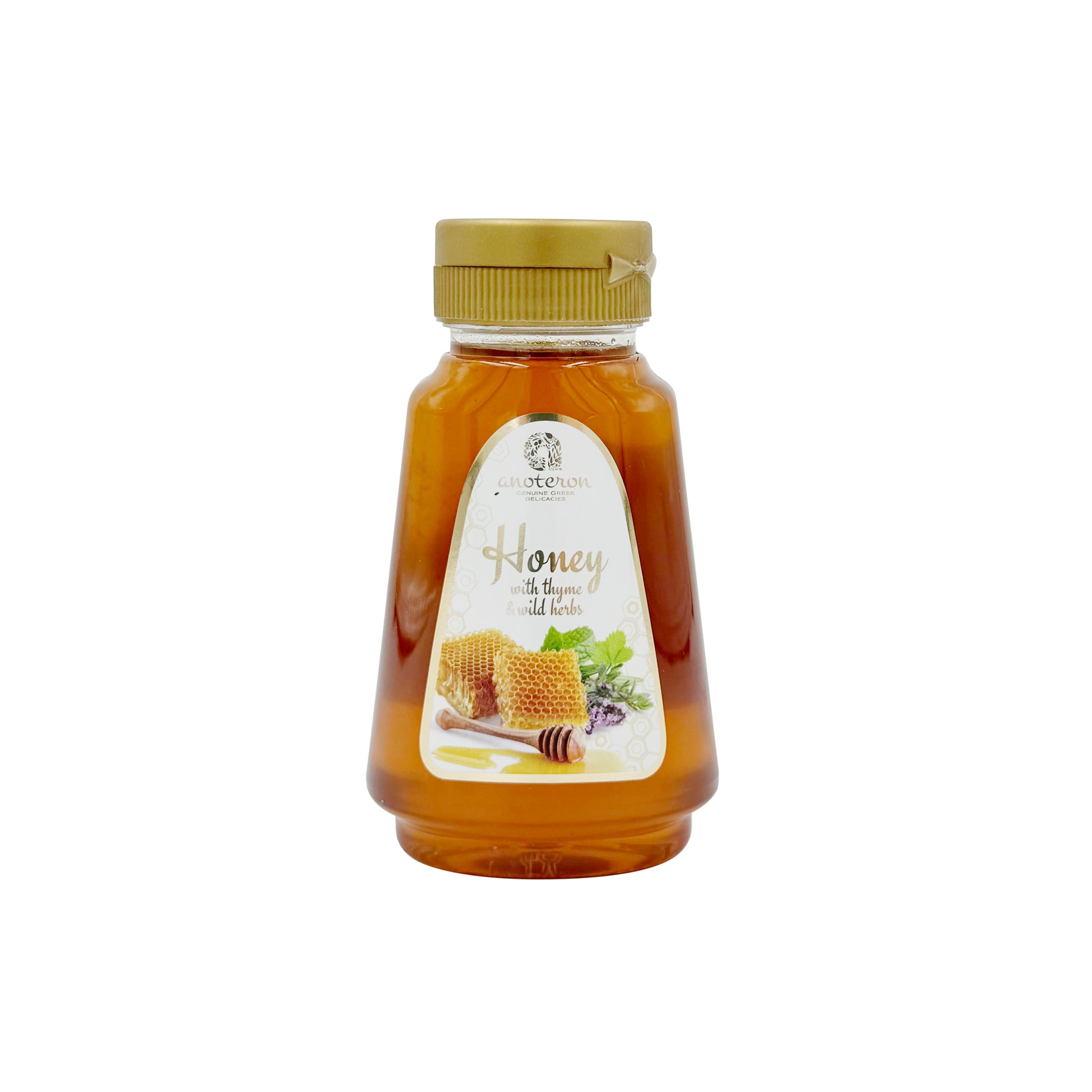 Μέλι με θυμάρι και άγρια βότανα squeeze Anoteron 250g – εύχρηστη συσκευασία ελληνικού μελιού  