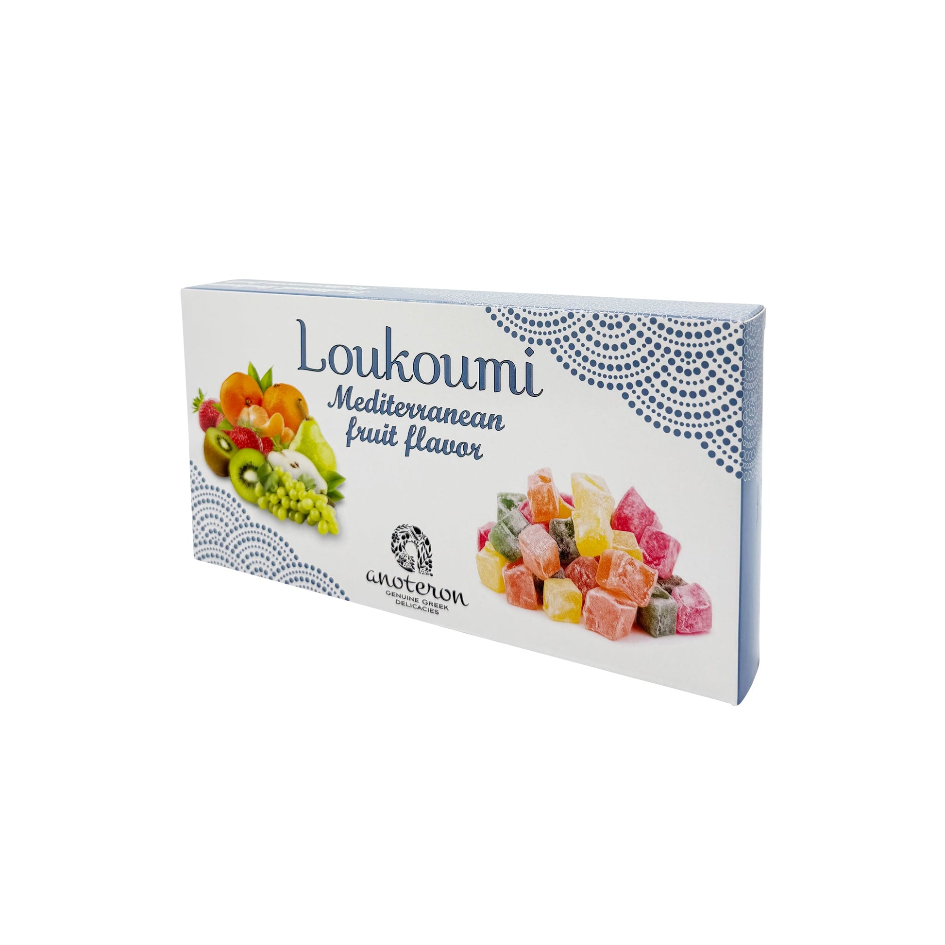 Λουκούμι με φρούτα και φυσικά αρώματα από superfruits σε συσκευασία 200g.