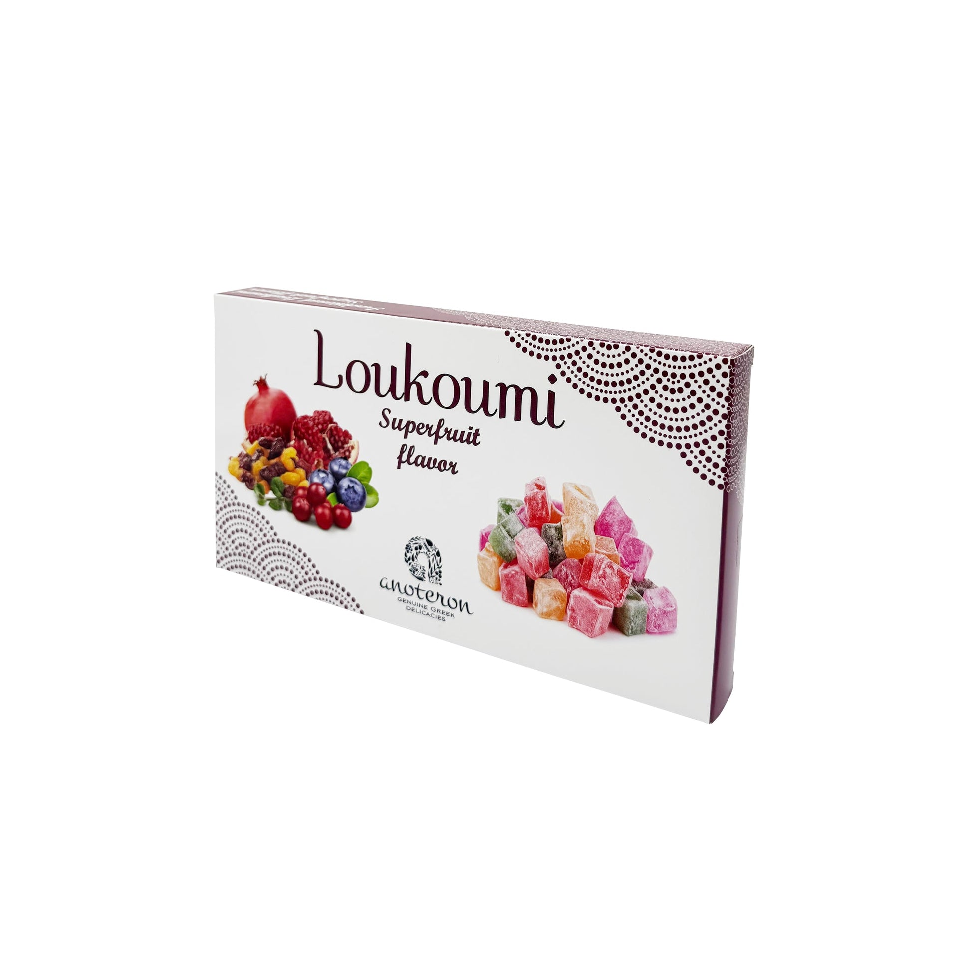 Λουκούμι superfruits 300g – φρουτώδης γεύση και φυσικά αρώματα σε μεγάλη συσκευασία.