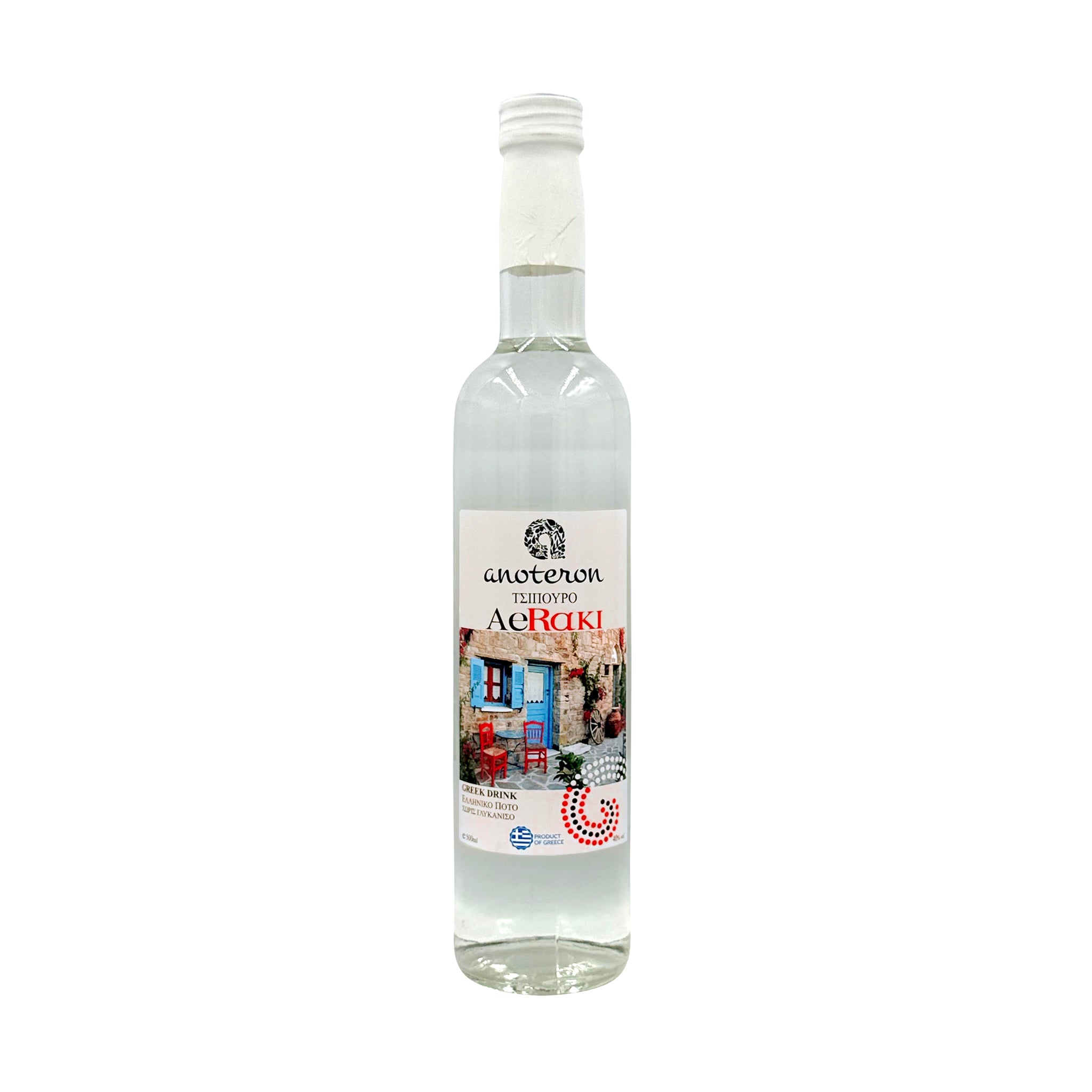 Τσίπουρο Αεράκι χωρίς γλυκάνισο 500ml Anoteron