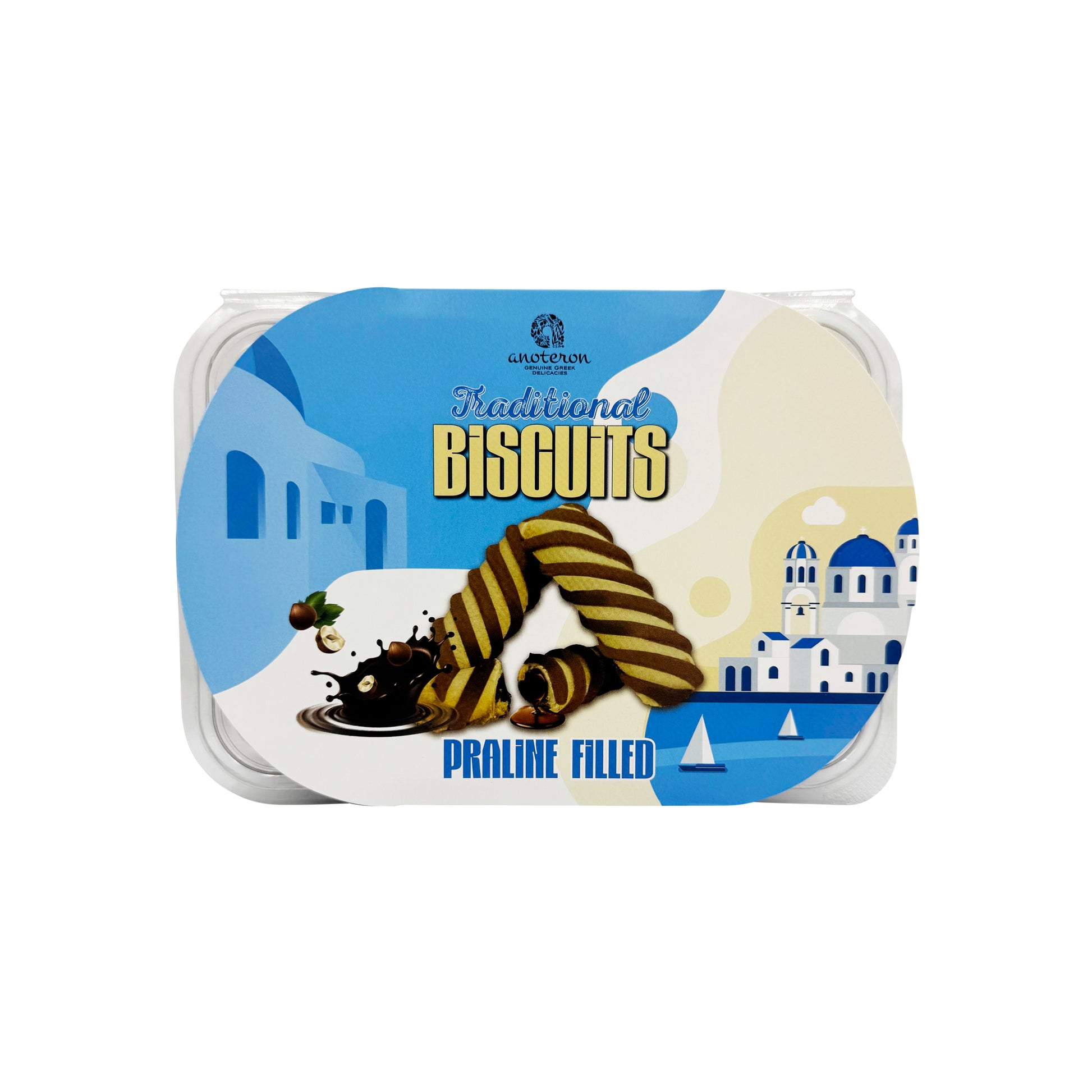 Κουλουράκια Γεμιστά Πραλίνας Anoteron 400g