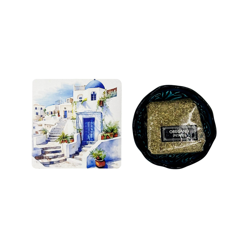 Σετ Σουβέρ Anoteron - Σουβέρ, Κεραμικό Μπωλ & Ρίγανη 10g