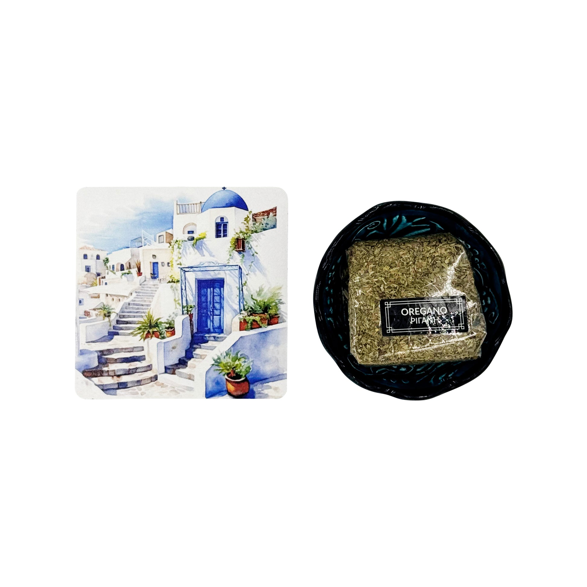 Σετ Σουβέρ Anoteron - Σουβέρ, Κεραμικό Μπολ & Ρίγανη 10g