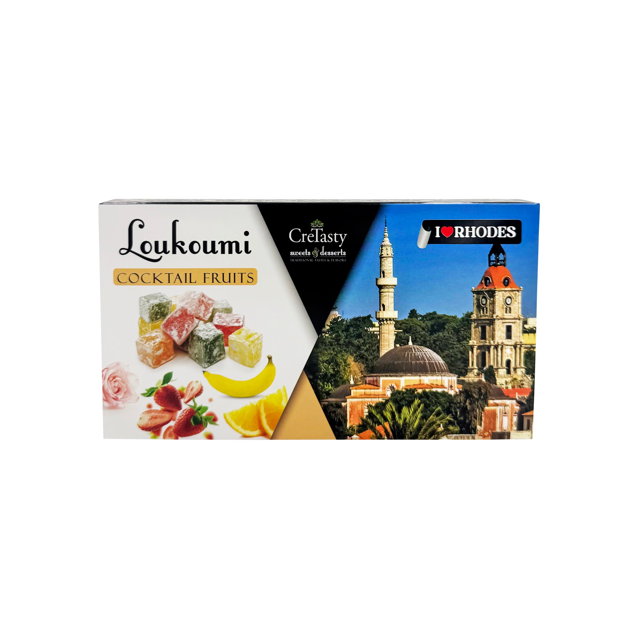 Ρόδος - Λουκούμι Cocktail Fruits Rhodes CreTasty 200g