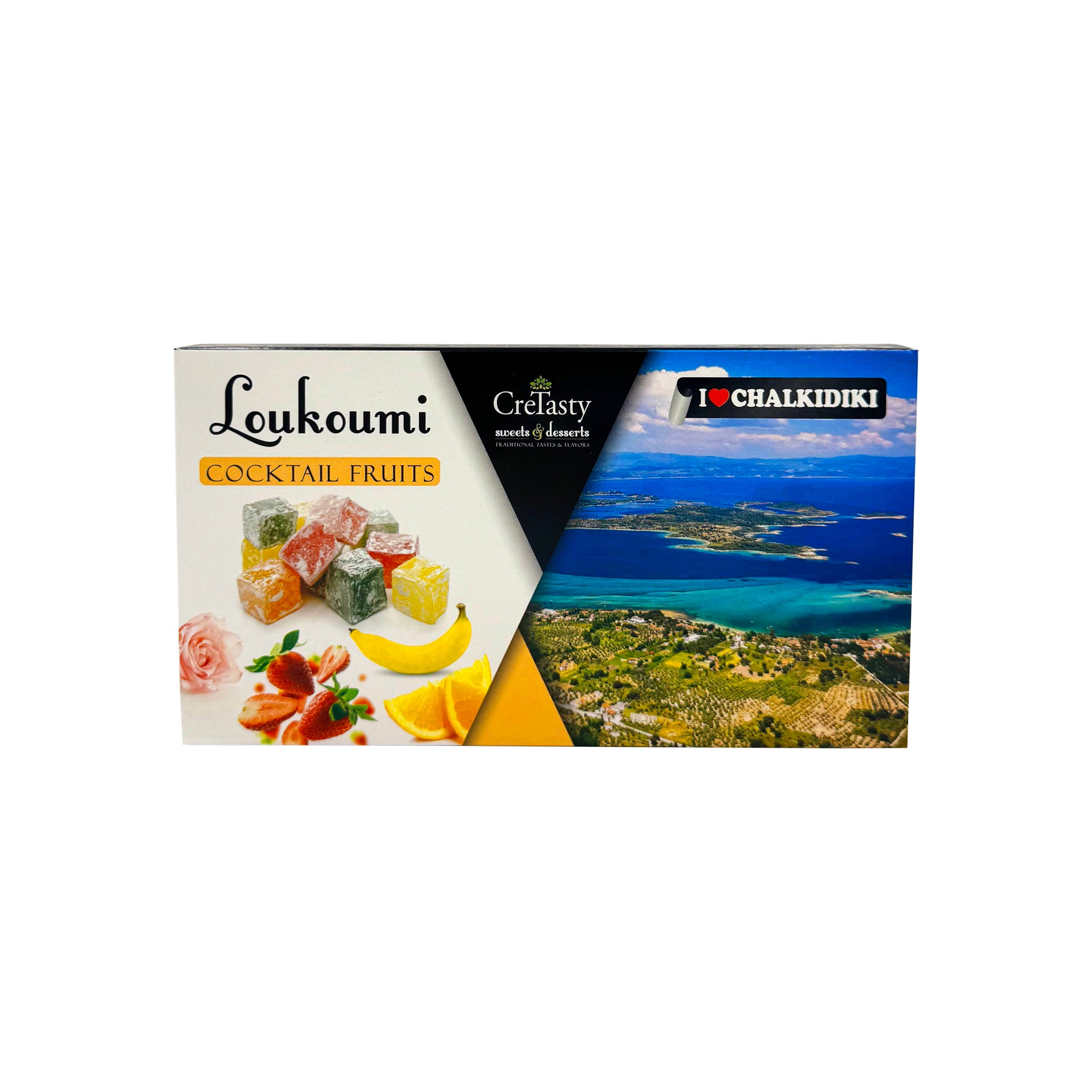 Χαλκιδική - Λουκούμι Cocktail Fruits Chalkidiki CreTasty 200g