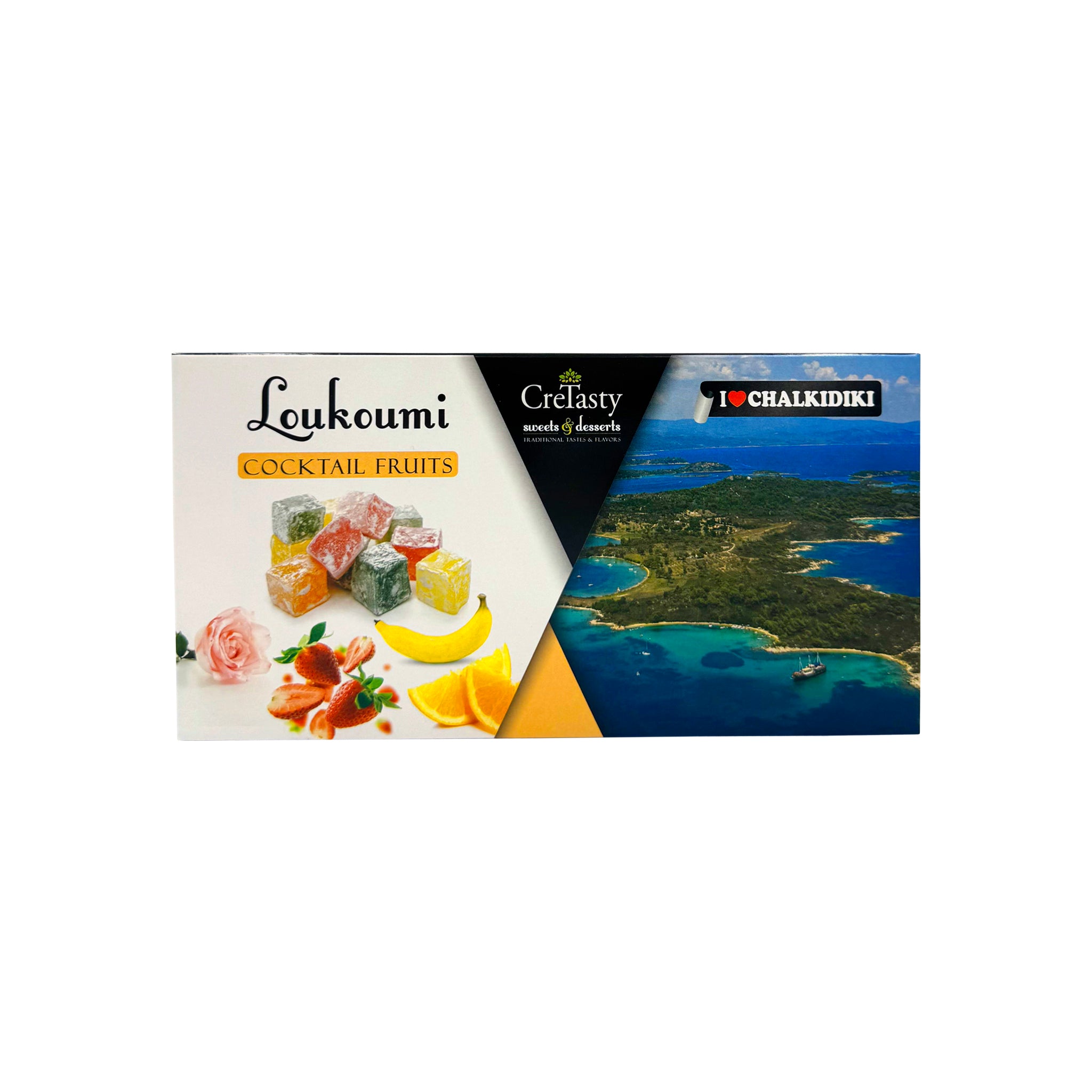 Χαλκιδική - Λουκούμι Cocktail Fruits Chalkidiki CreTasty 300g